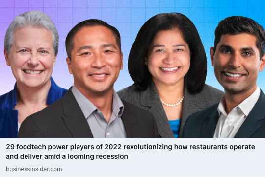 Business Insider Foodtech Power Players of 2022